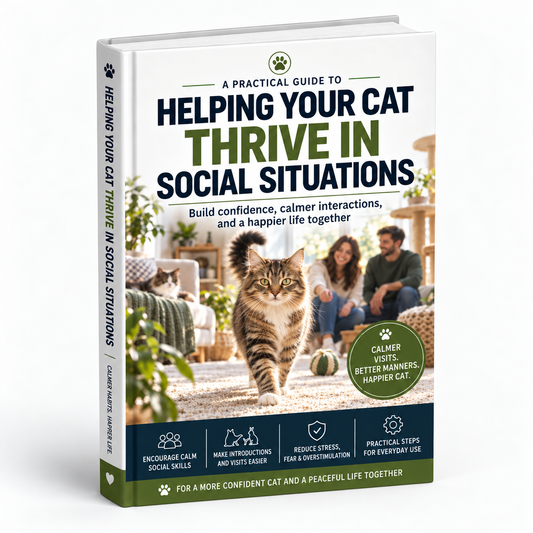 Ebook cover for Helping Your Cat Thrive in Social Situations
